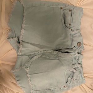 American Eagle High rise shorts (Mint green)